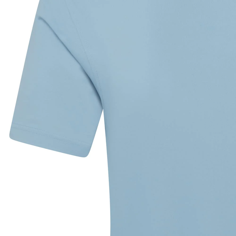 FootJoy Star Geo Trim Pique Polo Shirt - Chambray/Coastal Blue - Image 5