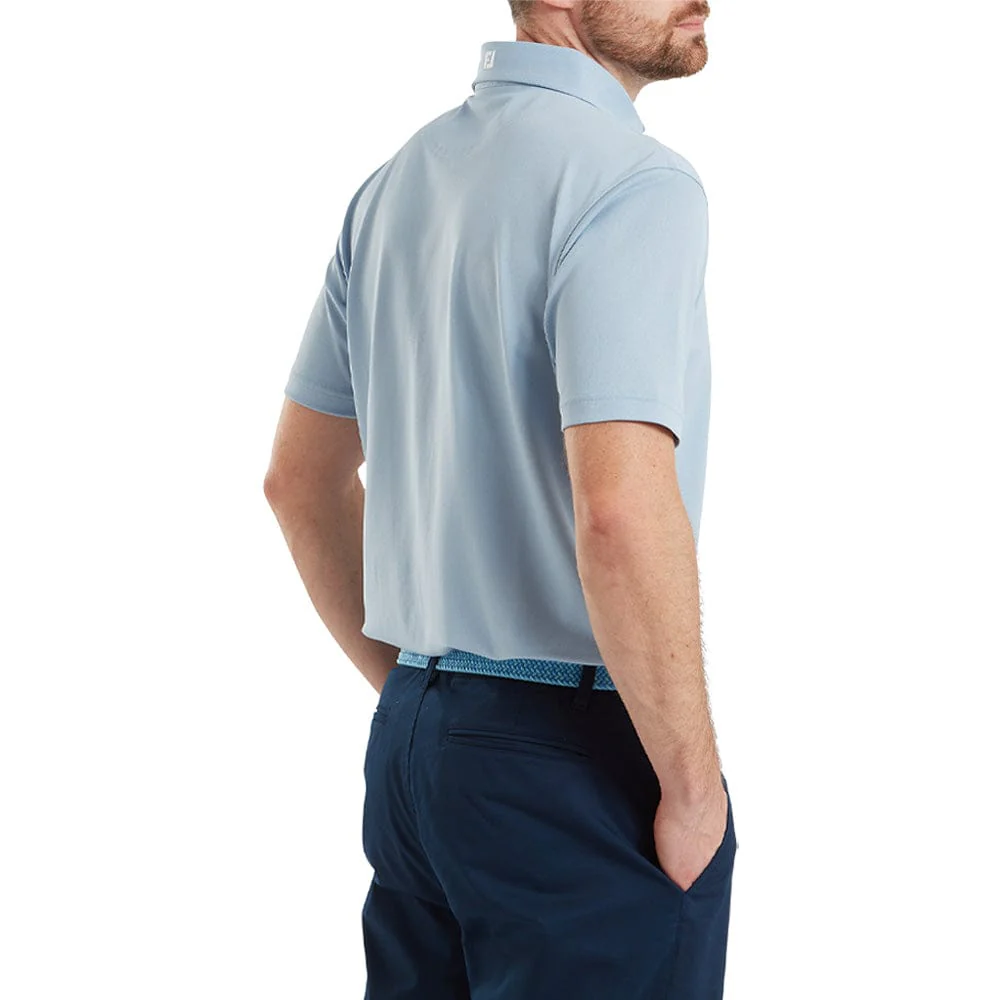 FootJoy Stretch Pique Solid Polo Shirt - Chambray - Image 4