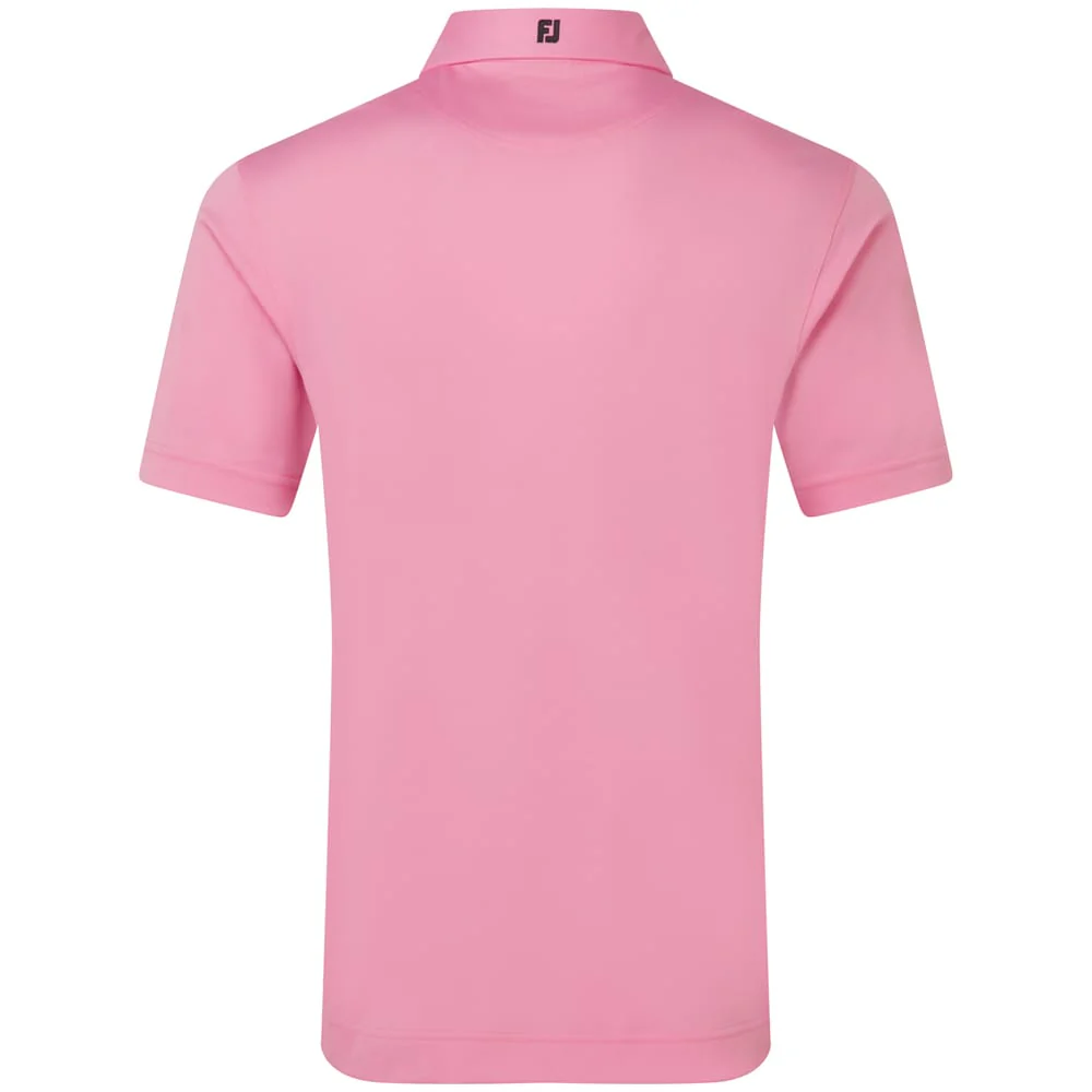 FootJoy Stretch Pique Solid Polo Shirt - Pink Pop - Image 2