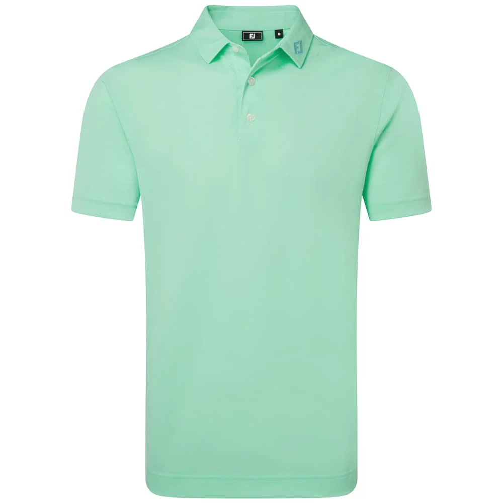 FootJoy Stretch Pique Solid Polo Shirt - Sea Glass