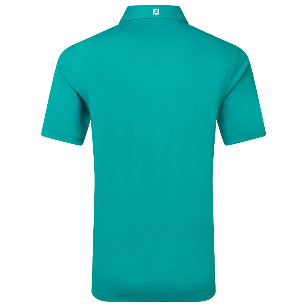 FootJoy Stretch Pique Solid Polo Shirt- Tile Blue - Image 2