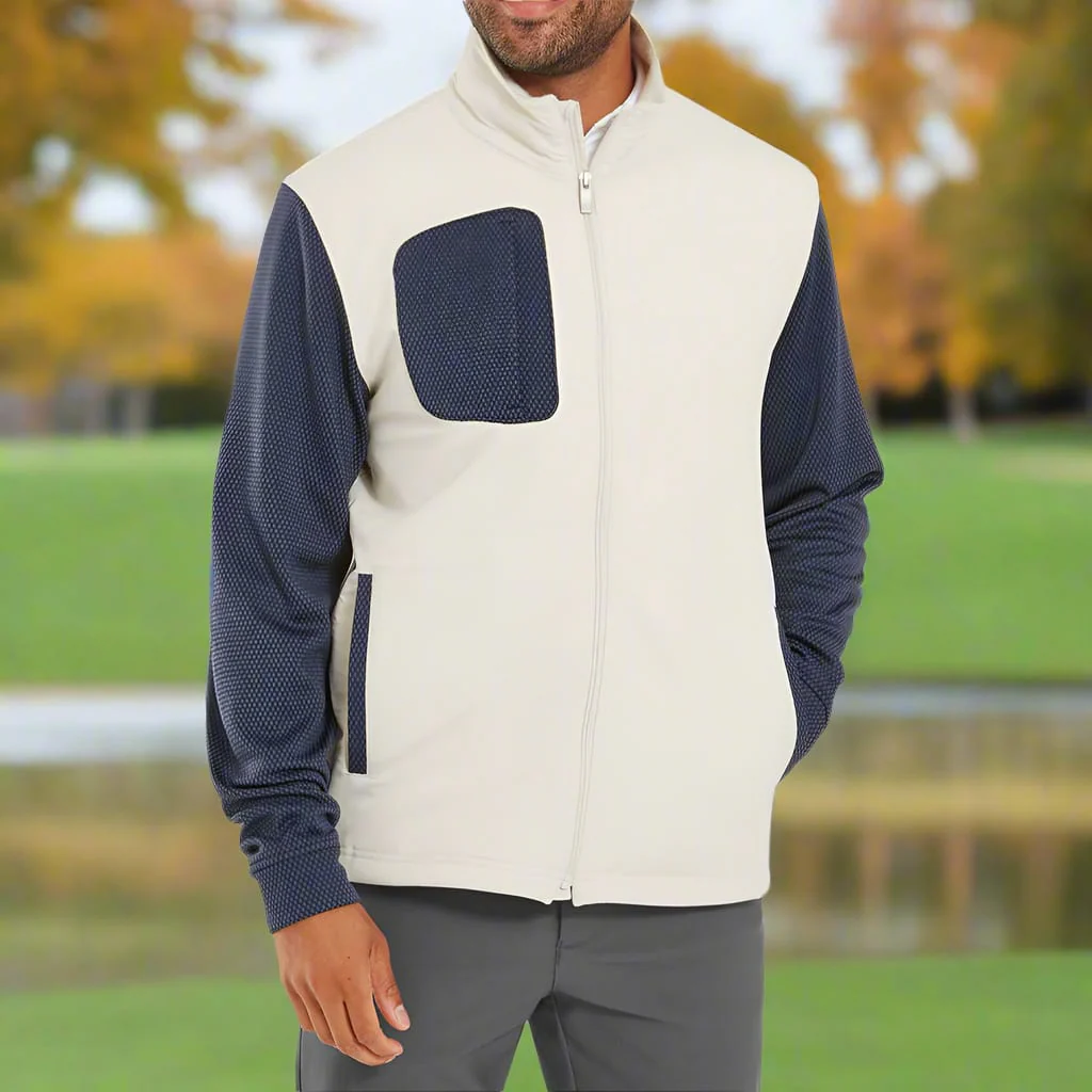FootJoy Thermoseries Hybrid Jacket - Stone/Charcoal - Image 6