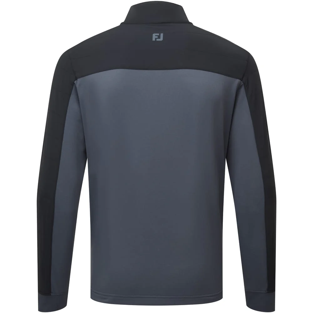 FootJoy Thermoseries Hybrid Midlayer - Black/Charcoal - Image 2