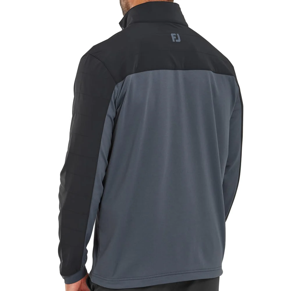 FootJoy Thermoseries Hybrid Midlayer - Black/Charcoal - Image 5