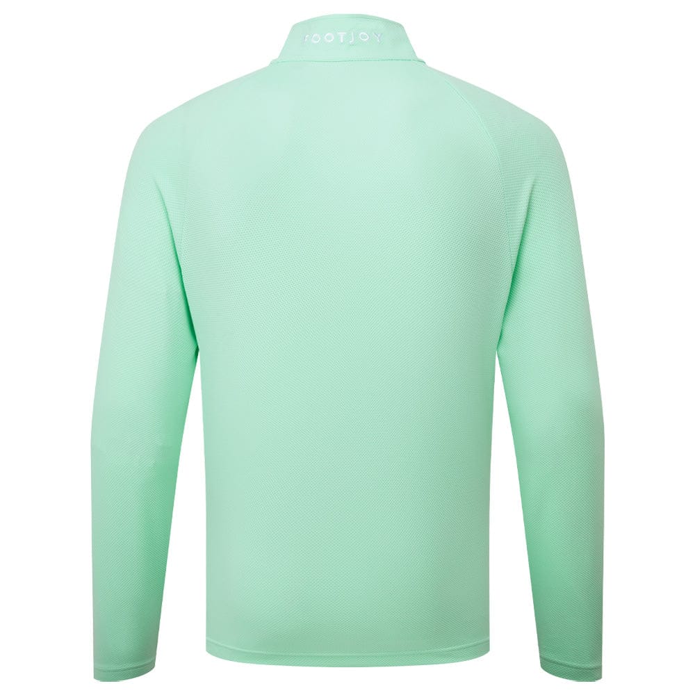 FootJoy Wordmark Chillout 1/4 Zip Pullover - Sea Glass - Image 2