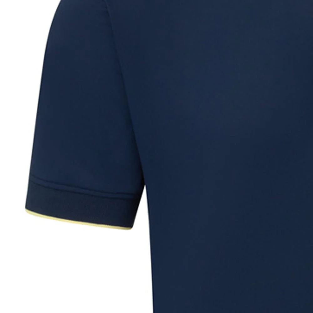 FootJoy Wordmark Pique Polo Shirt - Navy - Image 4