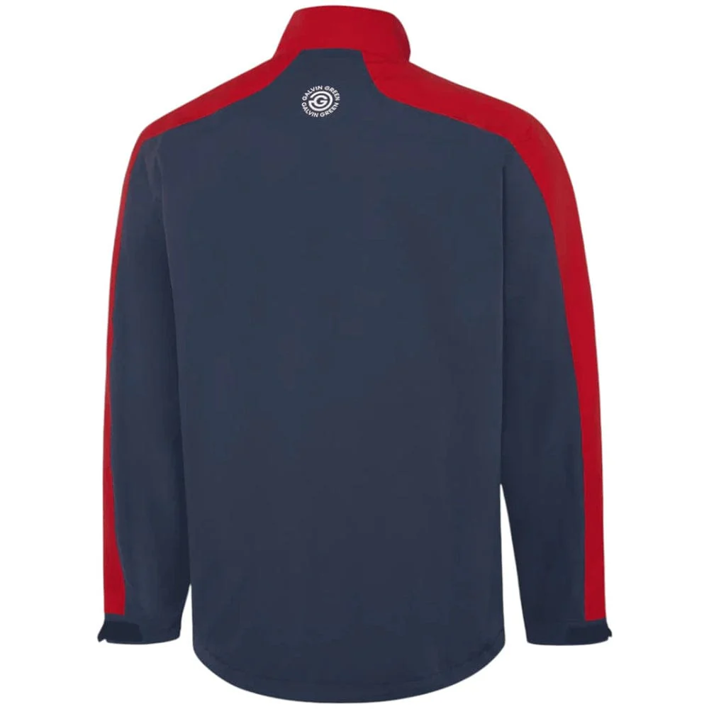 Galvin Green Adam 1/4 Zip Waterproof Jacket - Navy/Red - Image 2