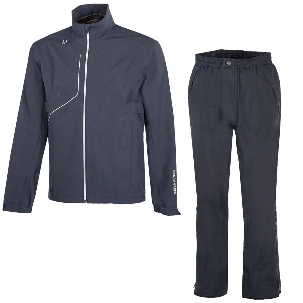 Galvin Green Ames/Alan Waterproof Suit - Navy/White + Navy