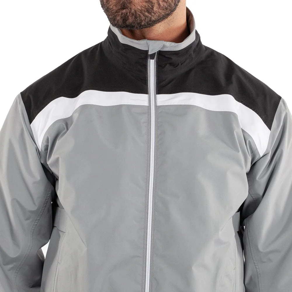 Galvin Green Anton/Alan Waterproof Suit - Sharkskin/Black + Black - Image 4