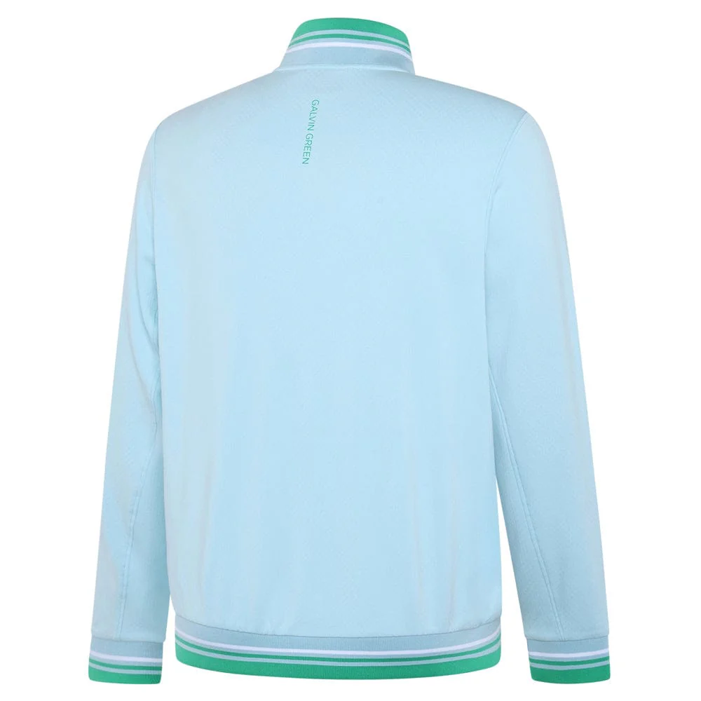 Galvin Green Ltd Collection Daniel Full Zip Mid Layer - Crystal Blue - Image 2