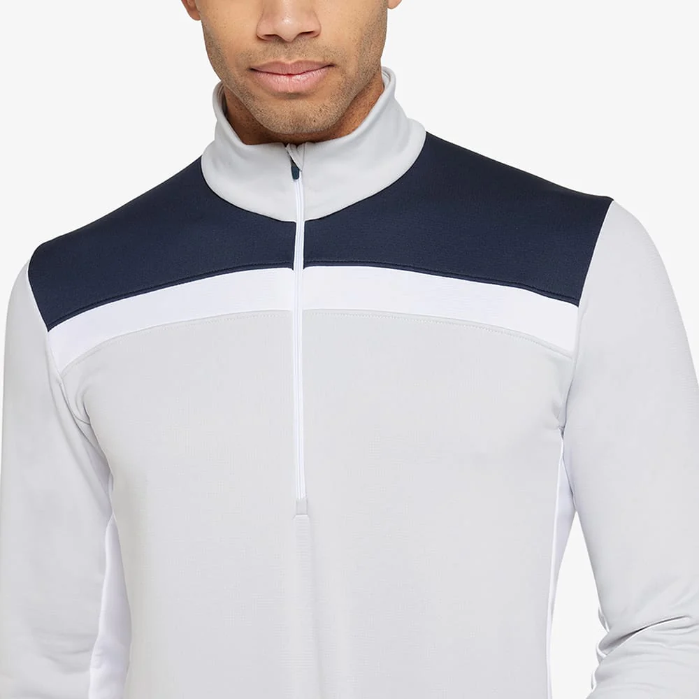Galvin Green Dean 1/2 Zip Pullover - Cool Grey/Navy - Image 3
