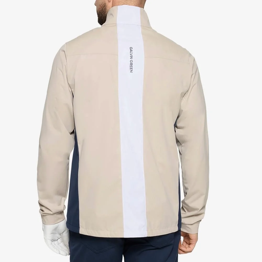 Galvin Green Lloyd Windproof Jacket - Sand/Navy/White - Image 4
