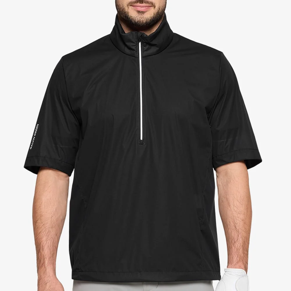 Galvin Green Luis Half Sleeve Windproof Top - Black - Image 5