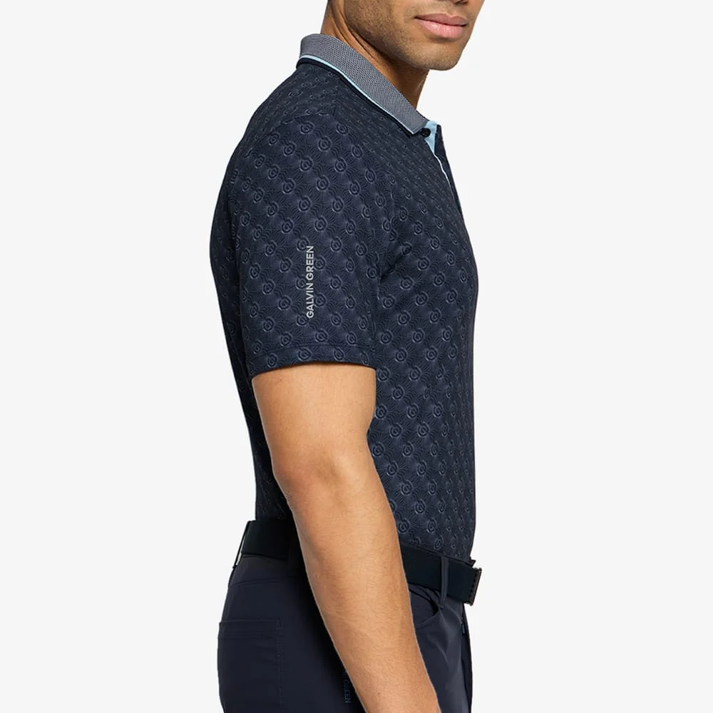 Galvin Green Mansfield Polo Shirt - Navy - Image 3