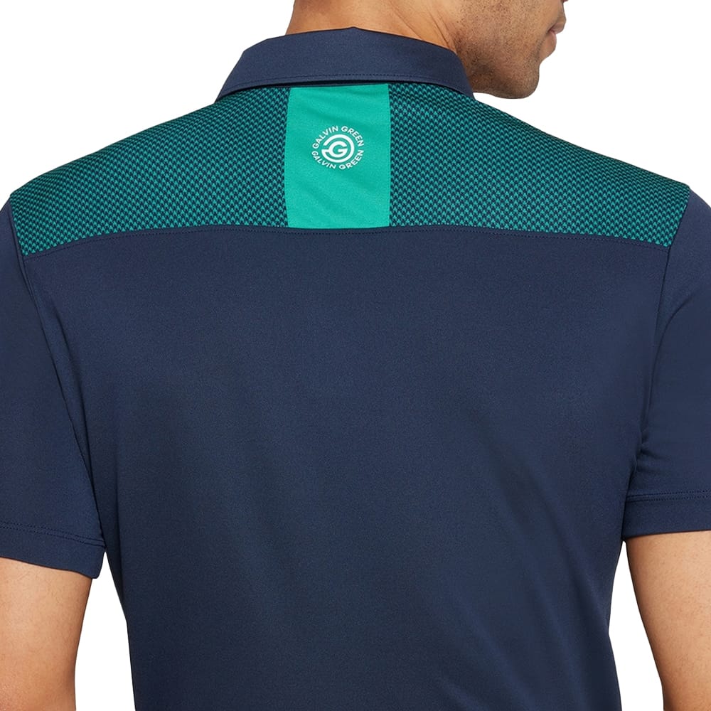 Galvin Green Miran Polo Shirt - Navy/Golf Green - Image 4