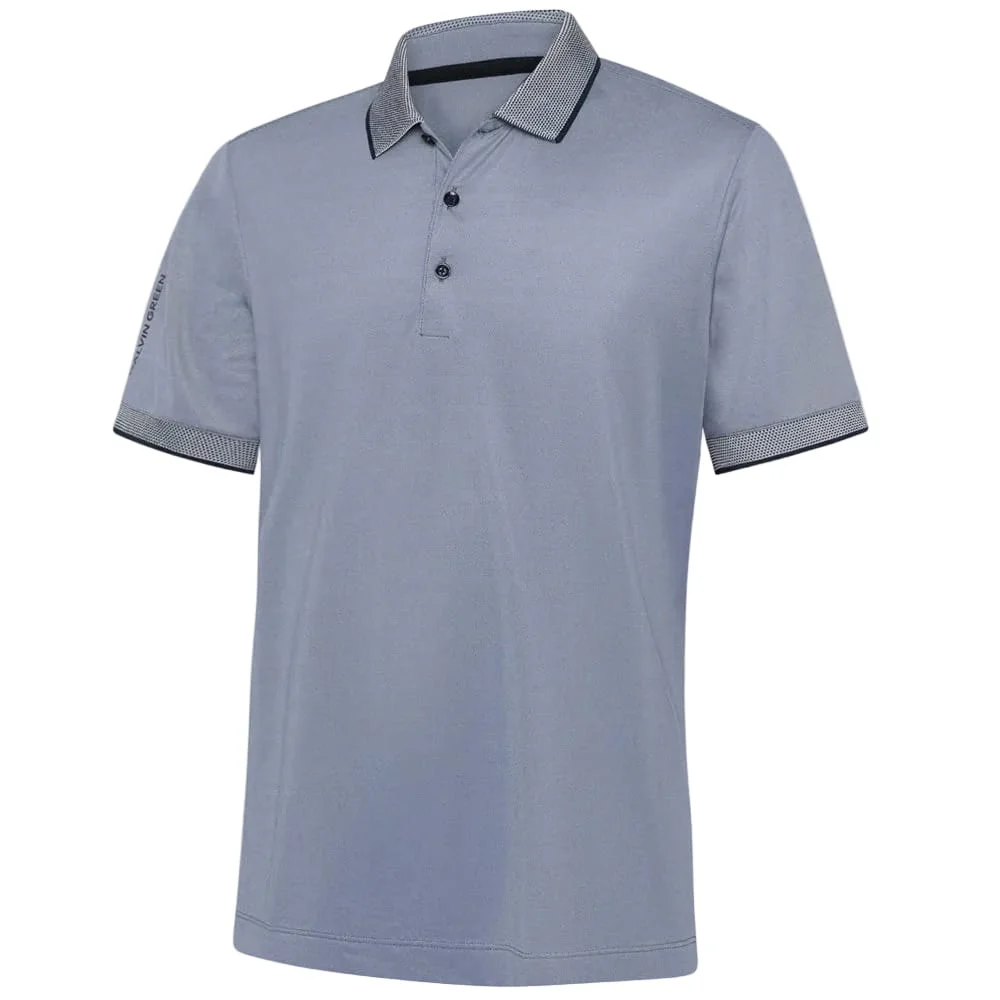 Galvin Green Moon Polo Shirt - Moonlight Blue/Navy