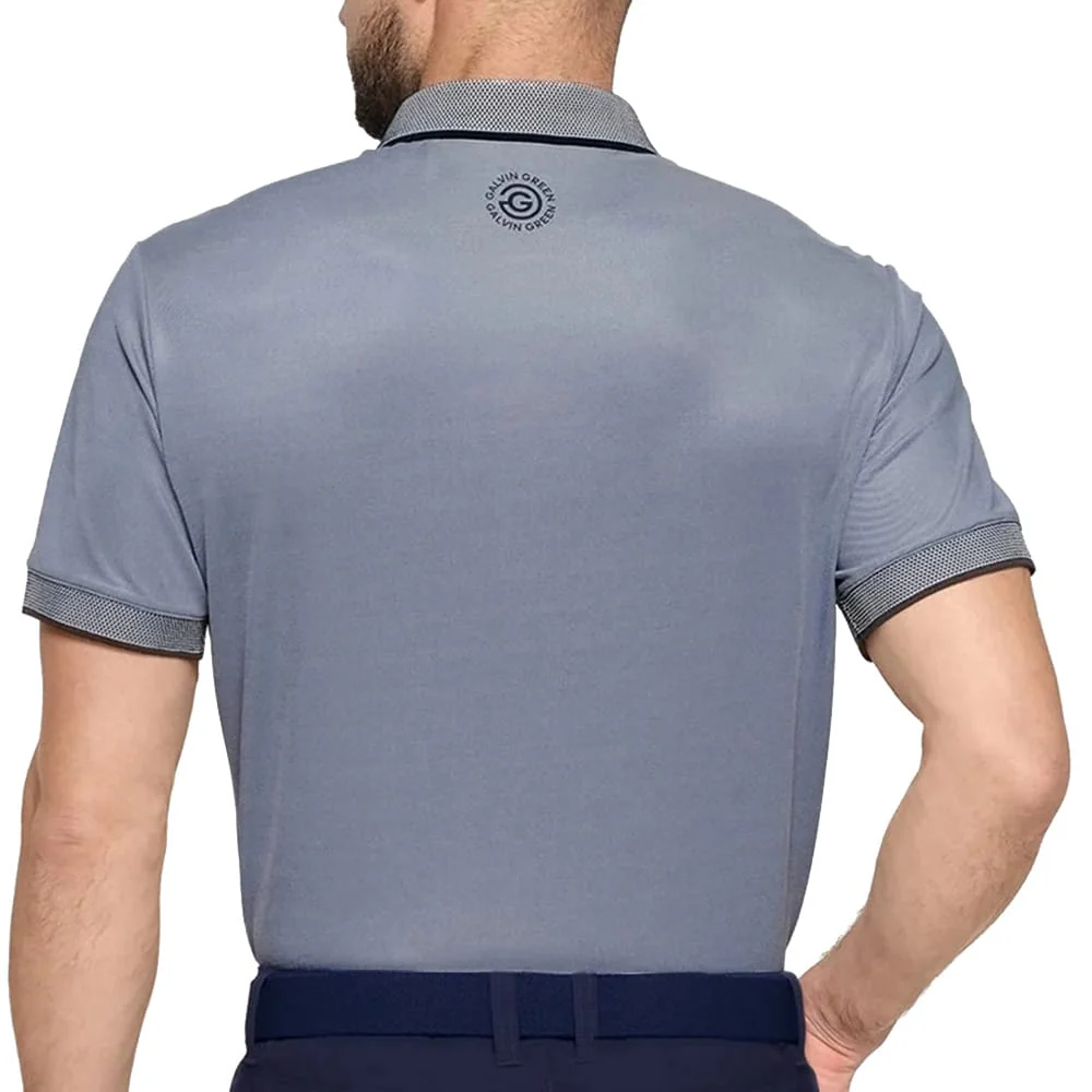 Galvin Green Moon Polo Shirt - Moonlight Blue/Navy - Image 5