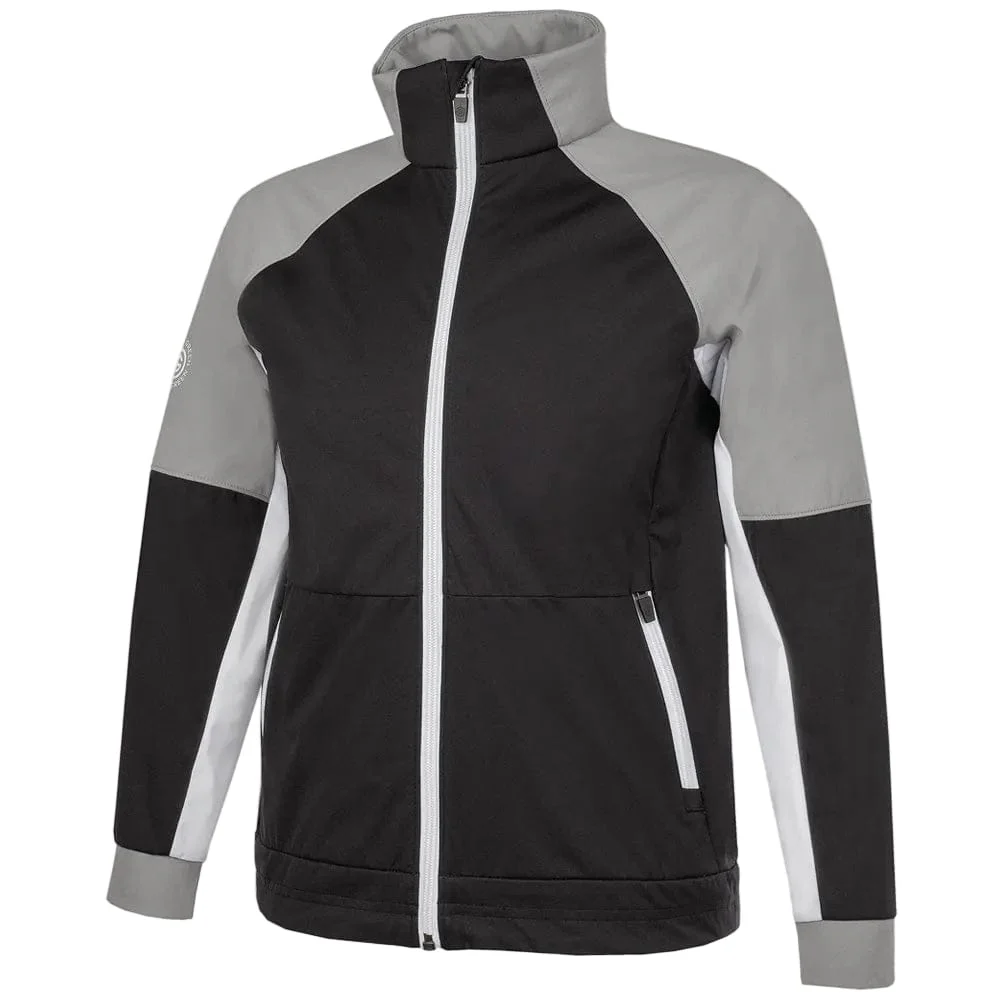 Galvin Green Junior Remi Windproof Jacket - Black/Sharkskin/White