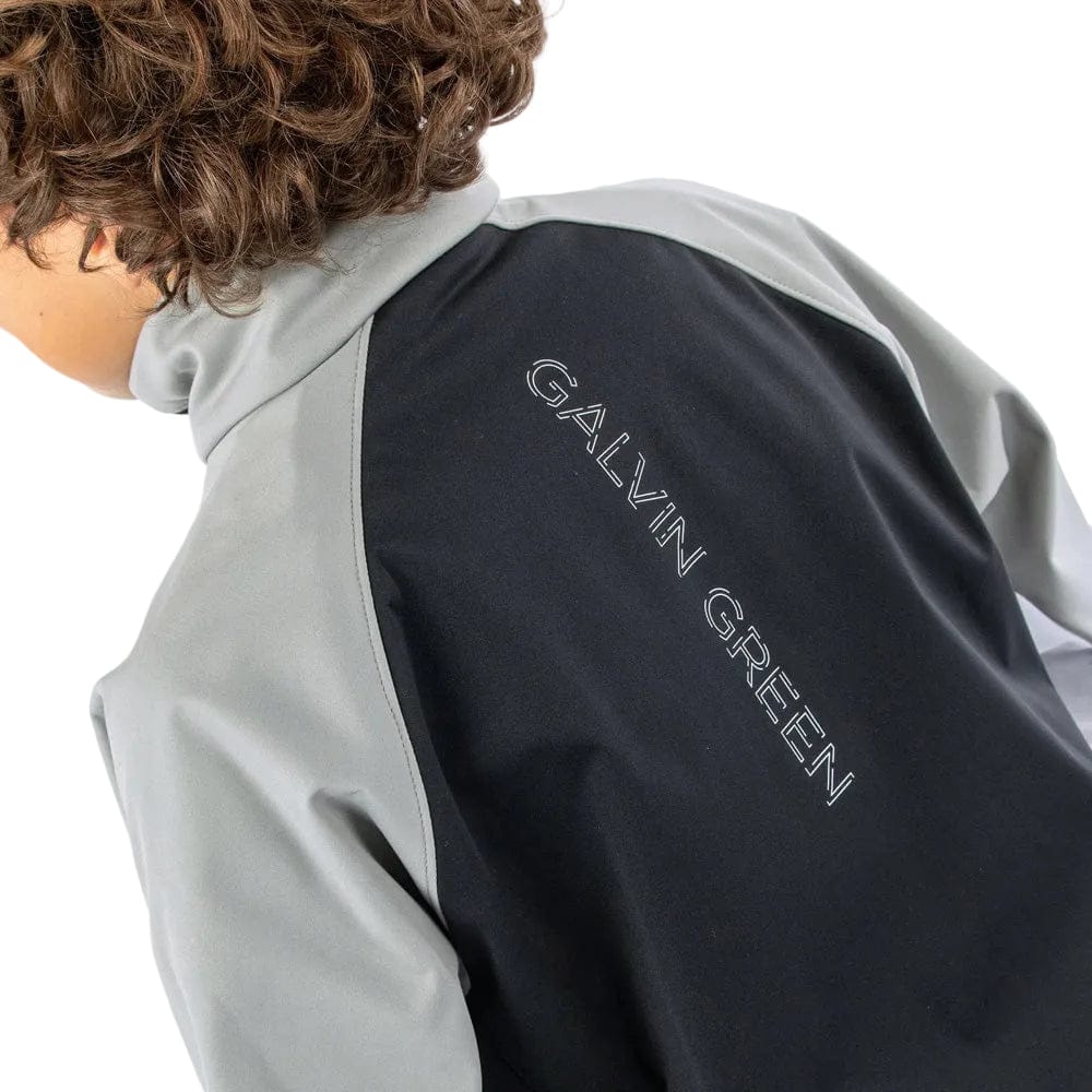 Galvin Green Junior Remi Windproof Jacket - Black/Sharkskin/White - Image 3