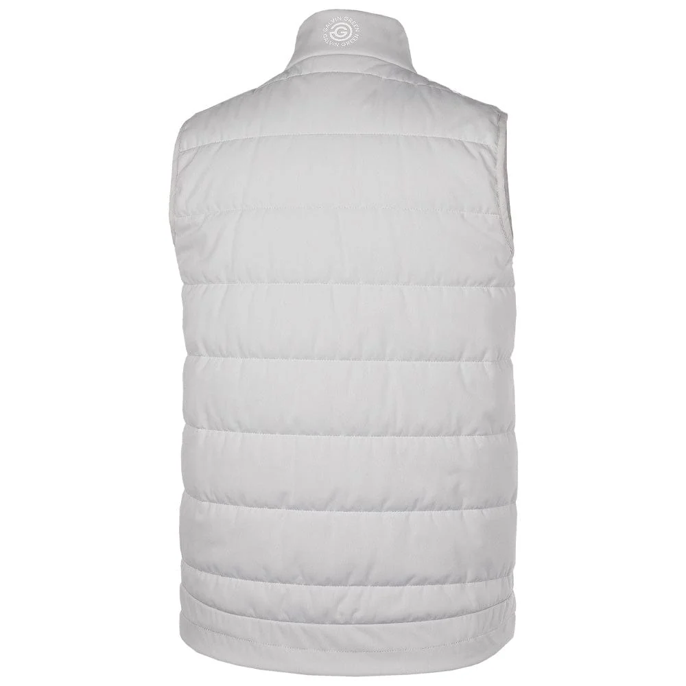 Galvin Green Junior Ronie Padded Gilet - Cool Grey/White - Image 2