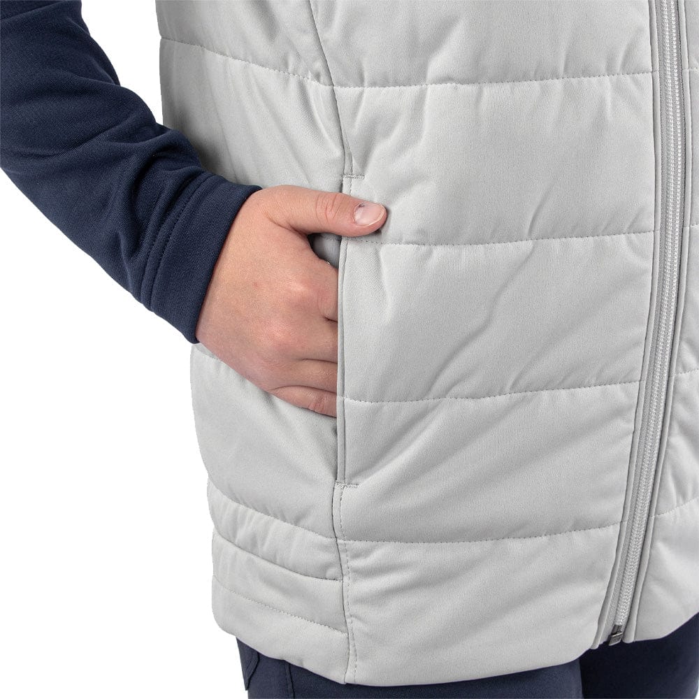 Galvin Green Junior Ronie Padded Gilet - Cool Grey/White - Image 5