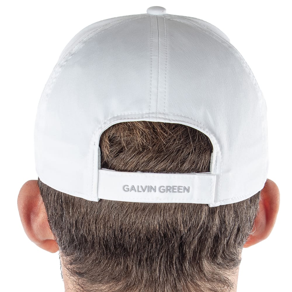 Galvin Green Sanford Lightweight Solid Cap - White - Image 4