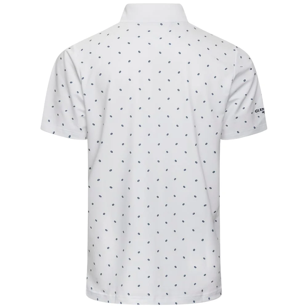 Glenmuir Crawford Polo Shirt - White/Navy Saltire Flags - Image 2