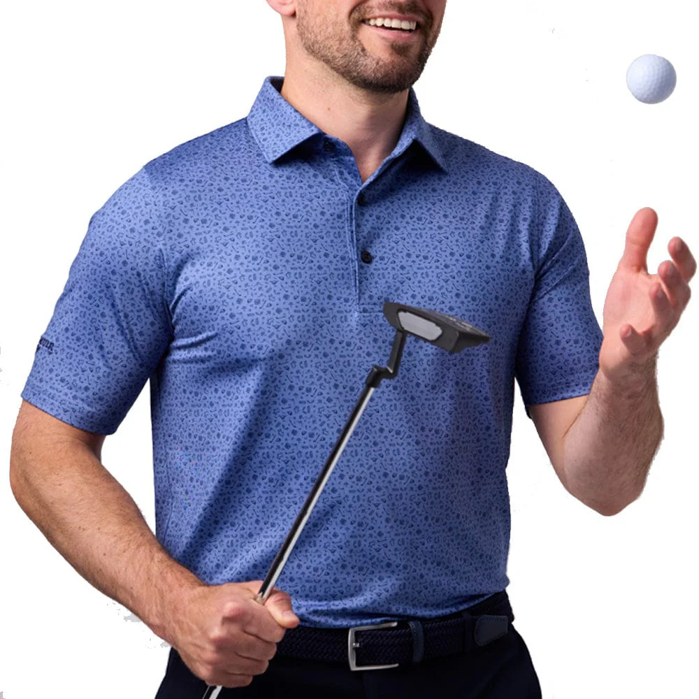 Glenmuir Overton Polo Shirt - Navy - Image 4
