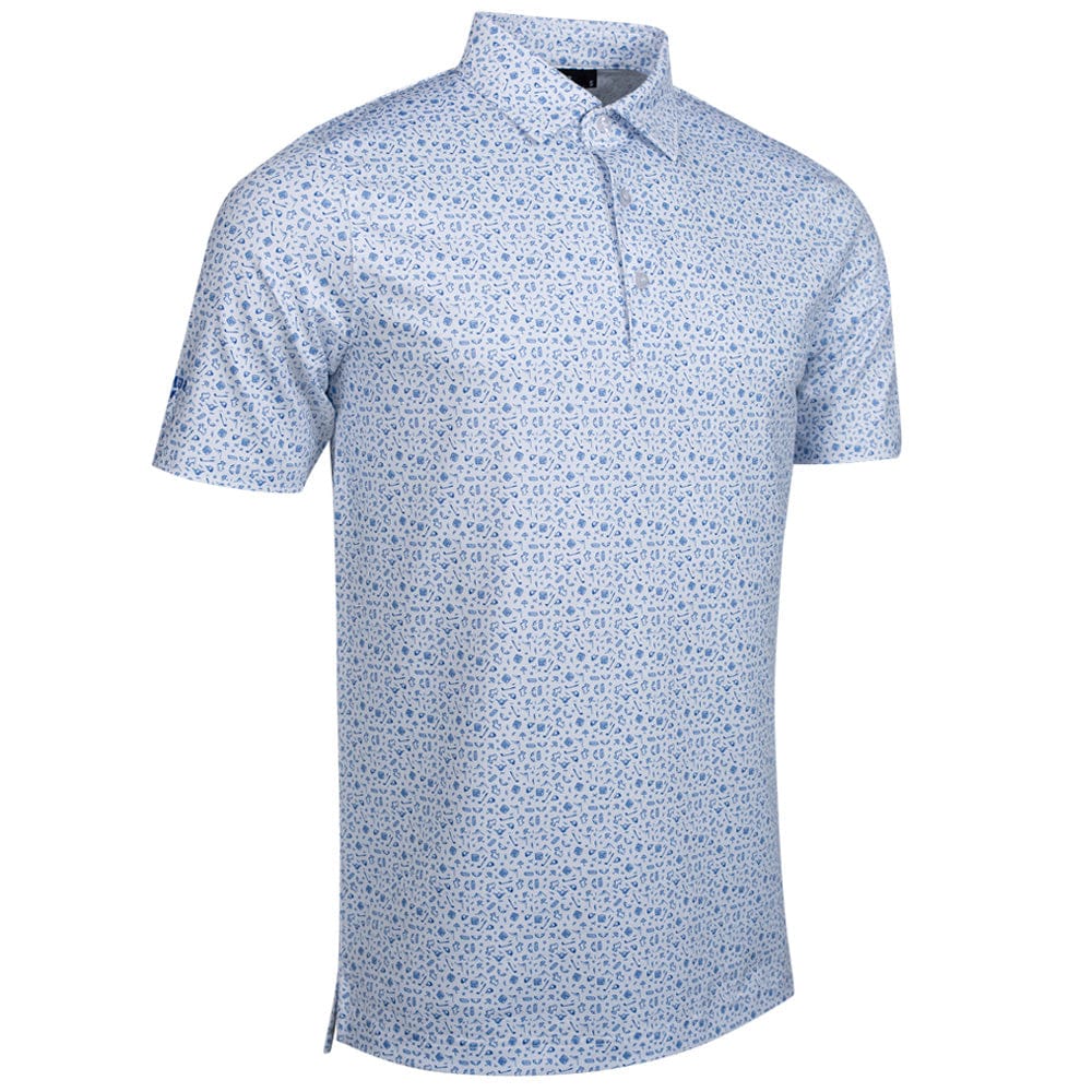 Glenmuir Overton Polo Shirt - White/Tahiti - Image 3