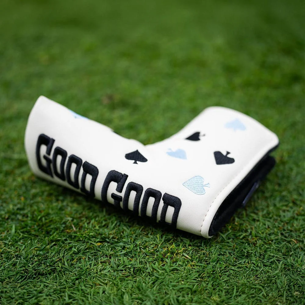 Good Good Golf Ace In The Hole Blade Cover - White/Sky/Black - Image 4