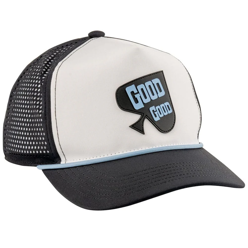 Good Good Golf Ace In The Hole Rope Cap - Black/White - Image 3