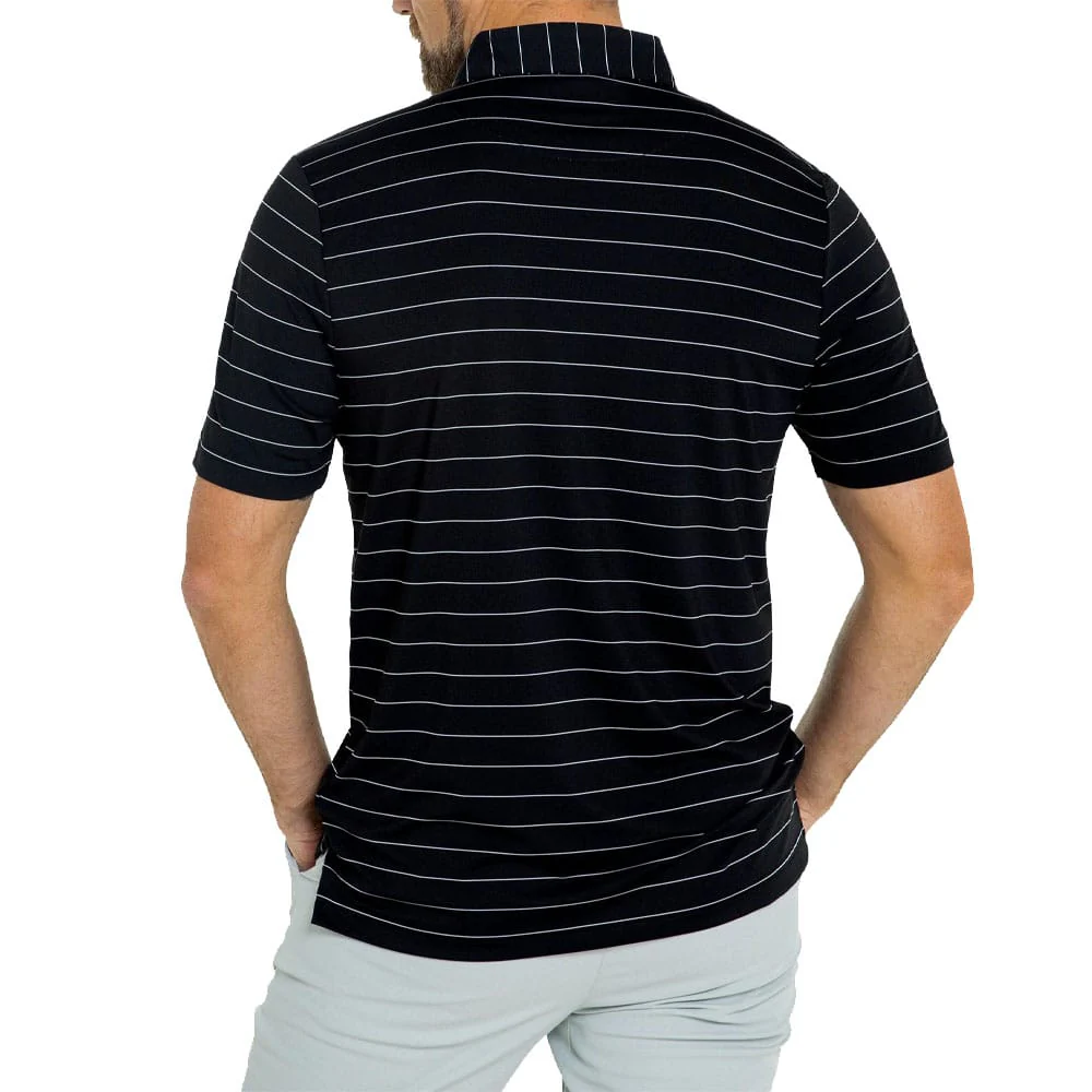 Good Good Golf Fade Polo - Black/White - Image 2