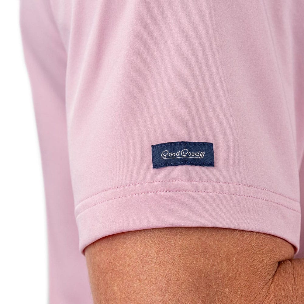 Good Good Golf Pink Punch Polo - Solid Pink - Image 4