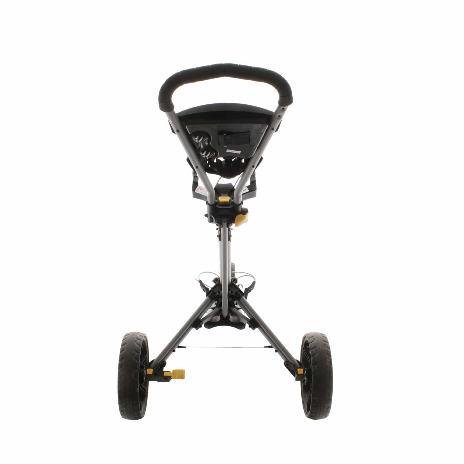 iCart GO 3-Wheel Push/Pull Trolley - Silver/Yellow - Image 4