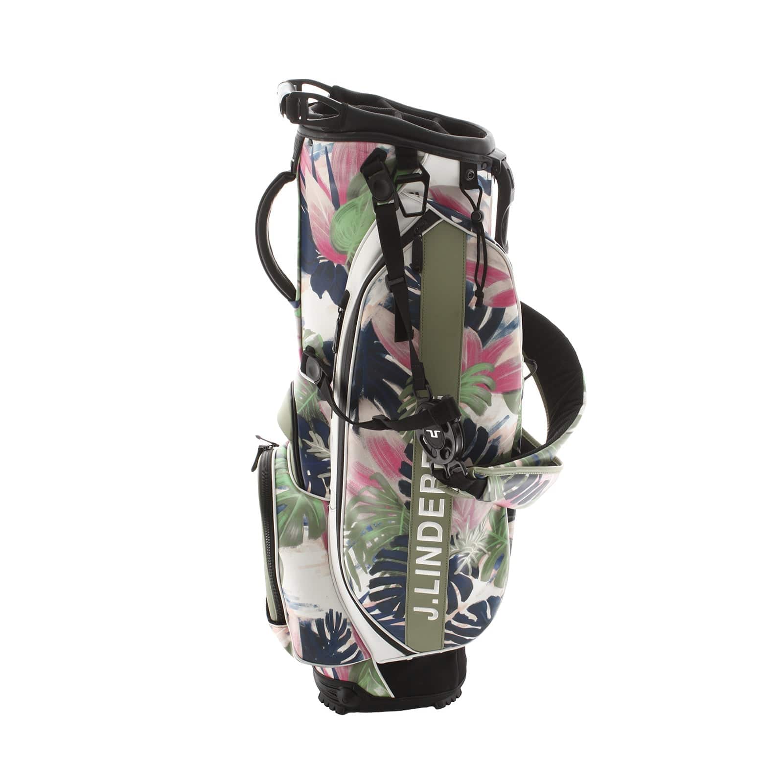 J Lindeberg Play Print Stand Bag - Green - Image 2