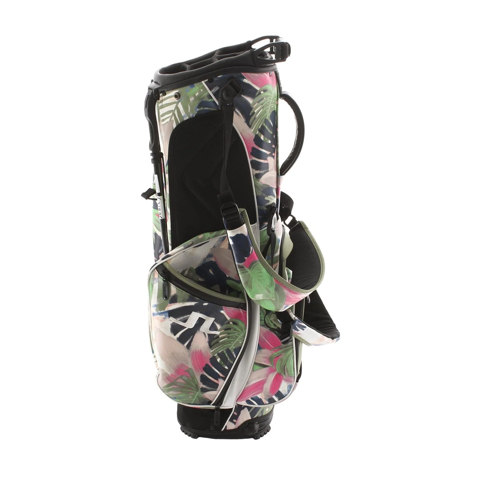 J Lindeberg Play Print Stand Bag - Green - Image 4
