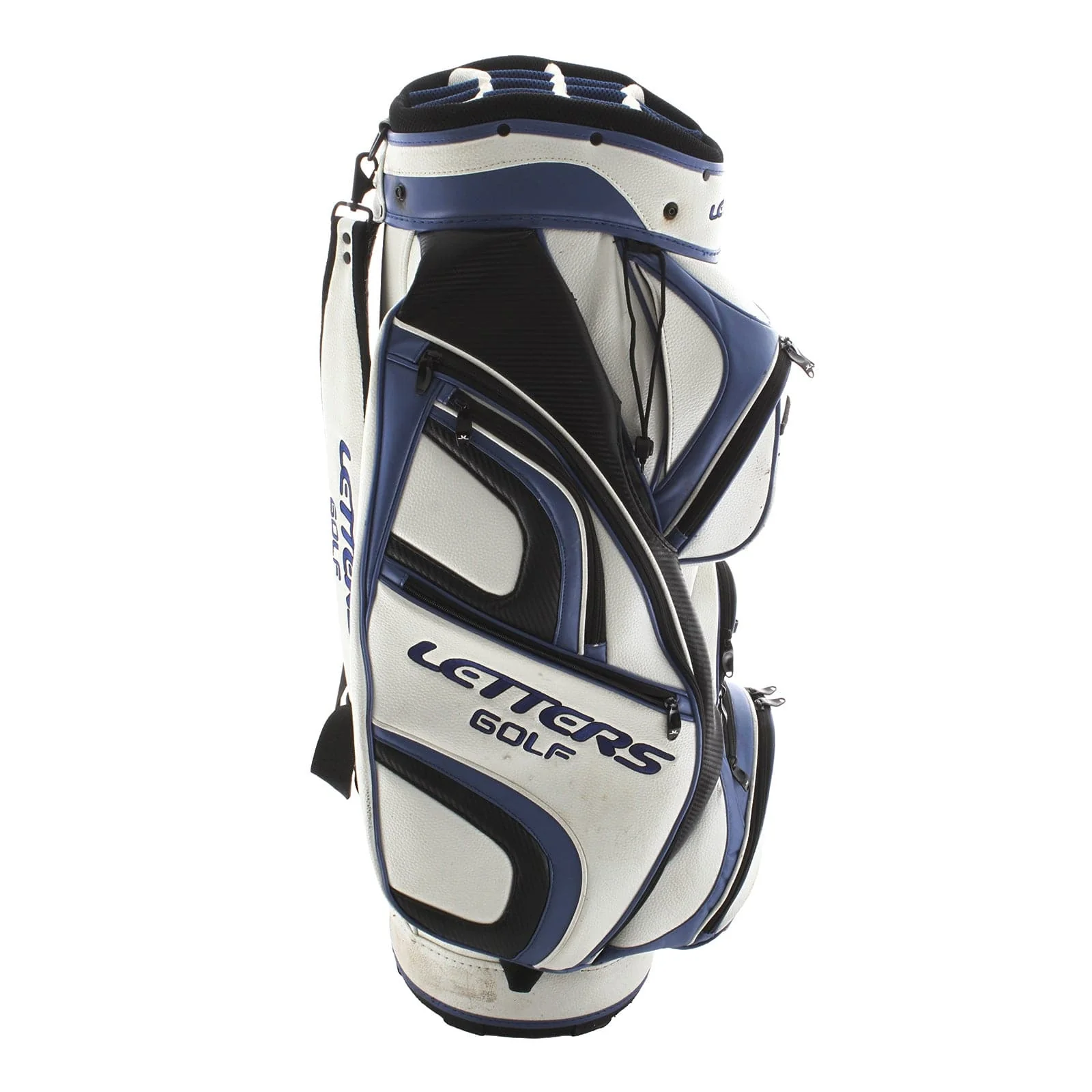 John Letters Cart Bag - White/Blue/Black - Image 3