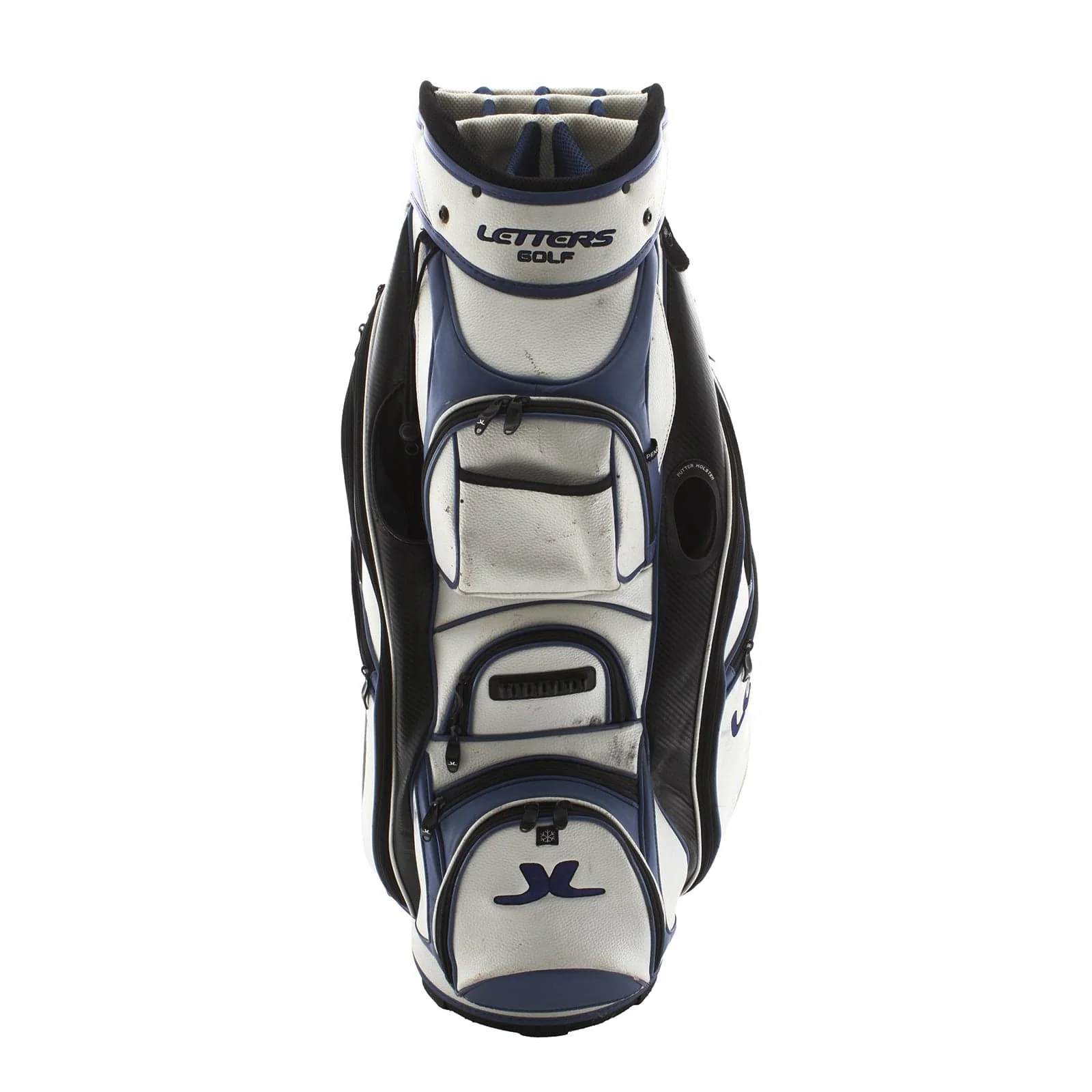 John Letters Cart Bag - White/Blue/Black - Image 4