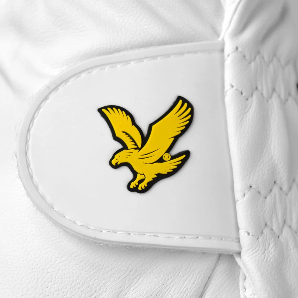 Lyle & Scott Cabretta Leather Glove - White - Image 4