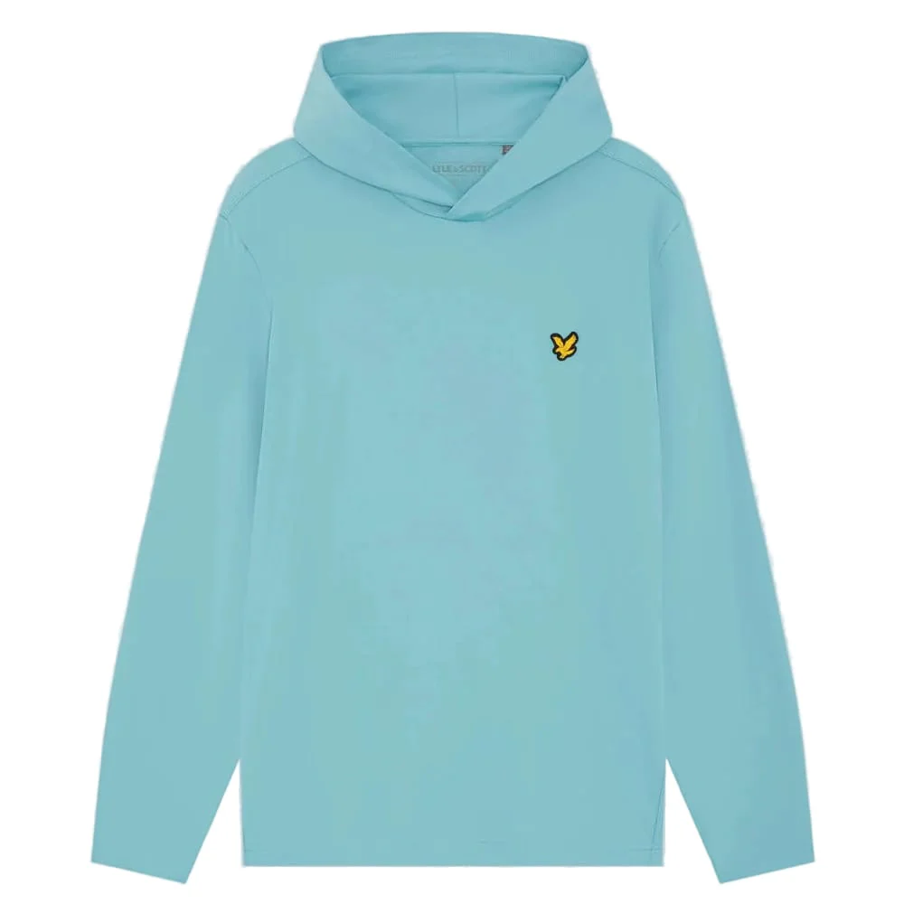 Lyle & Scott Golf Core Midlayer Hoodie - Aquamarine Blue