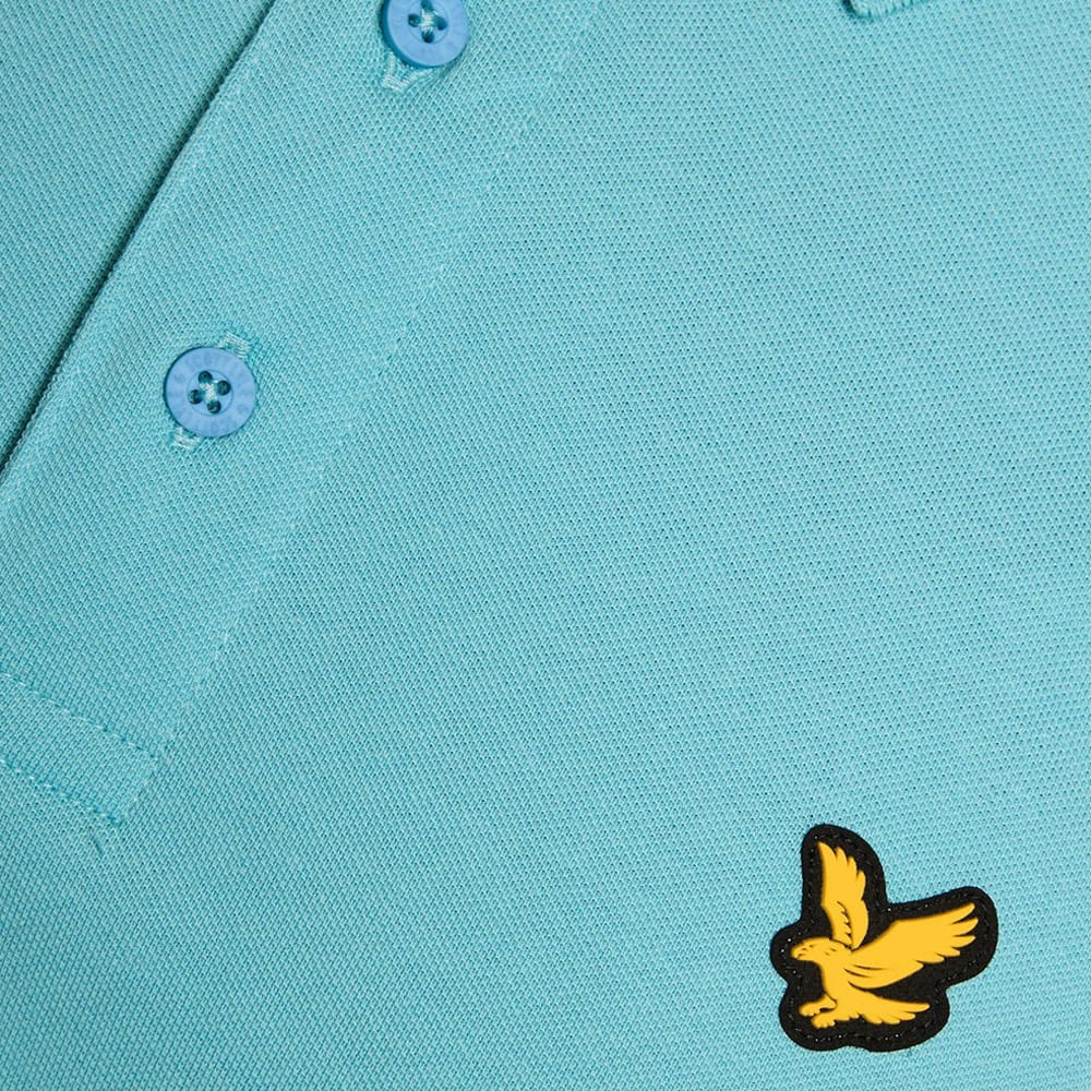 Lyle & Scott Golf Core Polo Shirt - Aquamarine Blue - Image 5