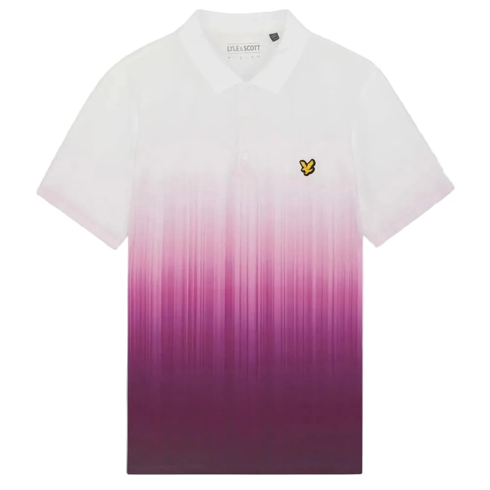 Lyle & Scott Golf Gradient Polo Shirt - Techno Purple