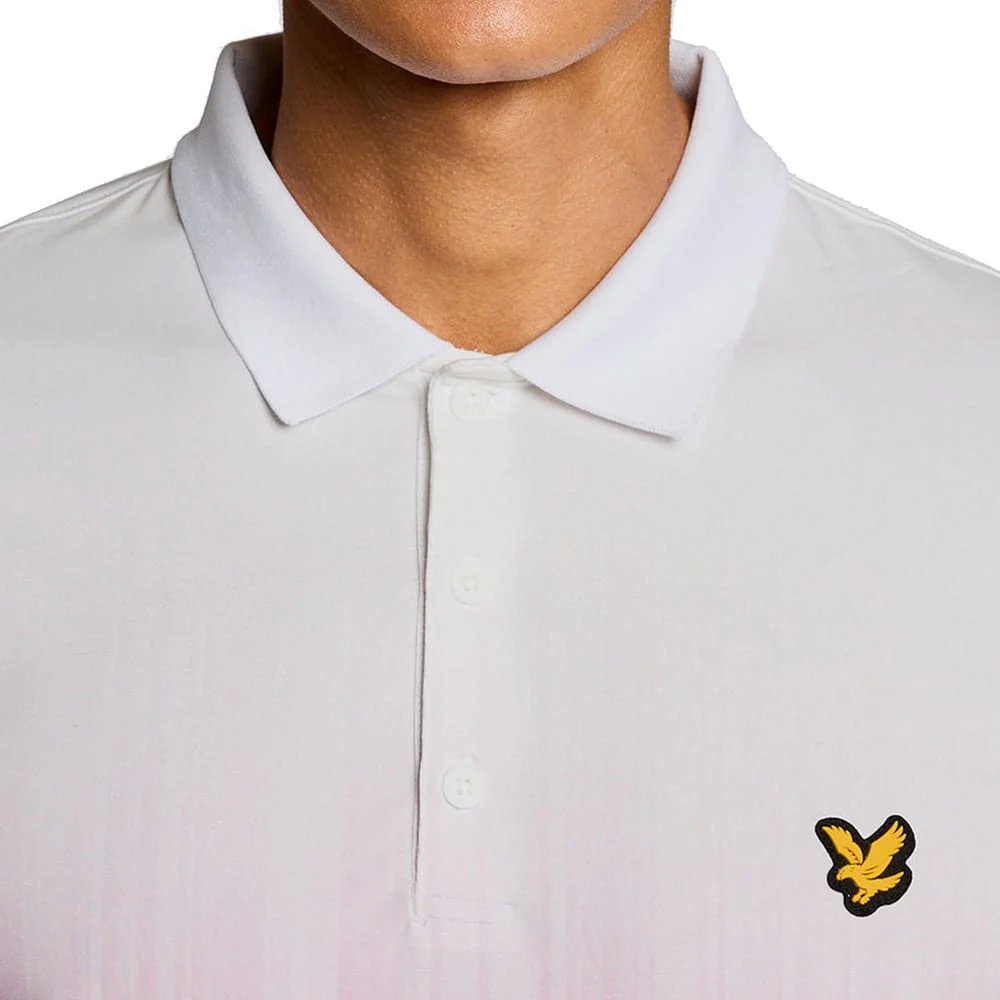 Lyle & Scott Golf Gradient Polo Shirt - Techno Purple - Image 3