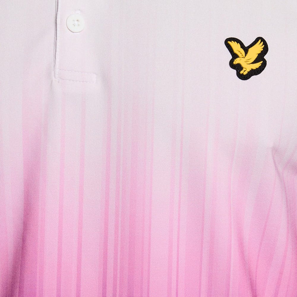Lyle & Scott Golf Gradient Polo Shirt - Techno Purple - Image 5