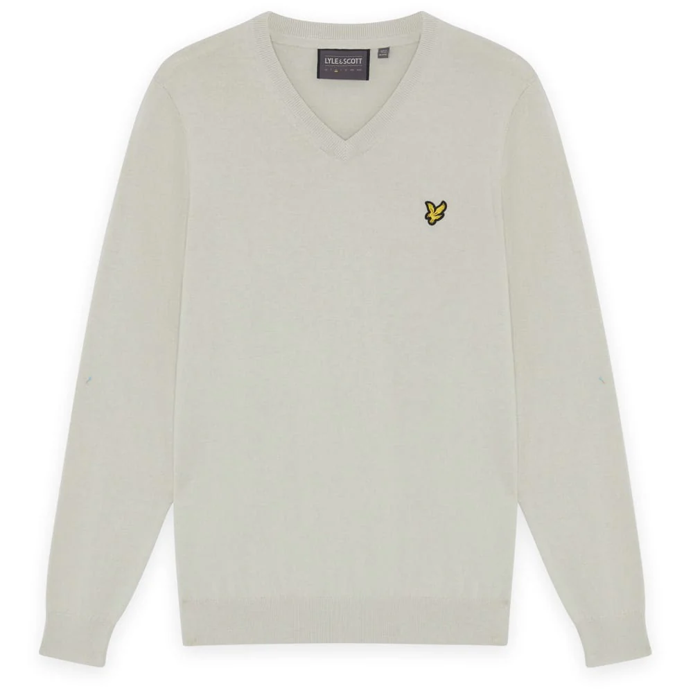 Lyle & Scott Golf V Neck Pullover - Cloud