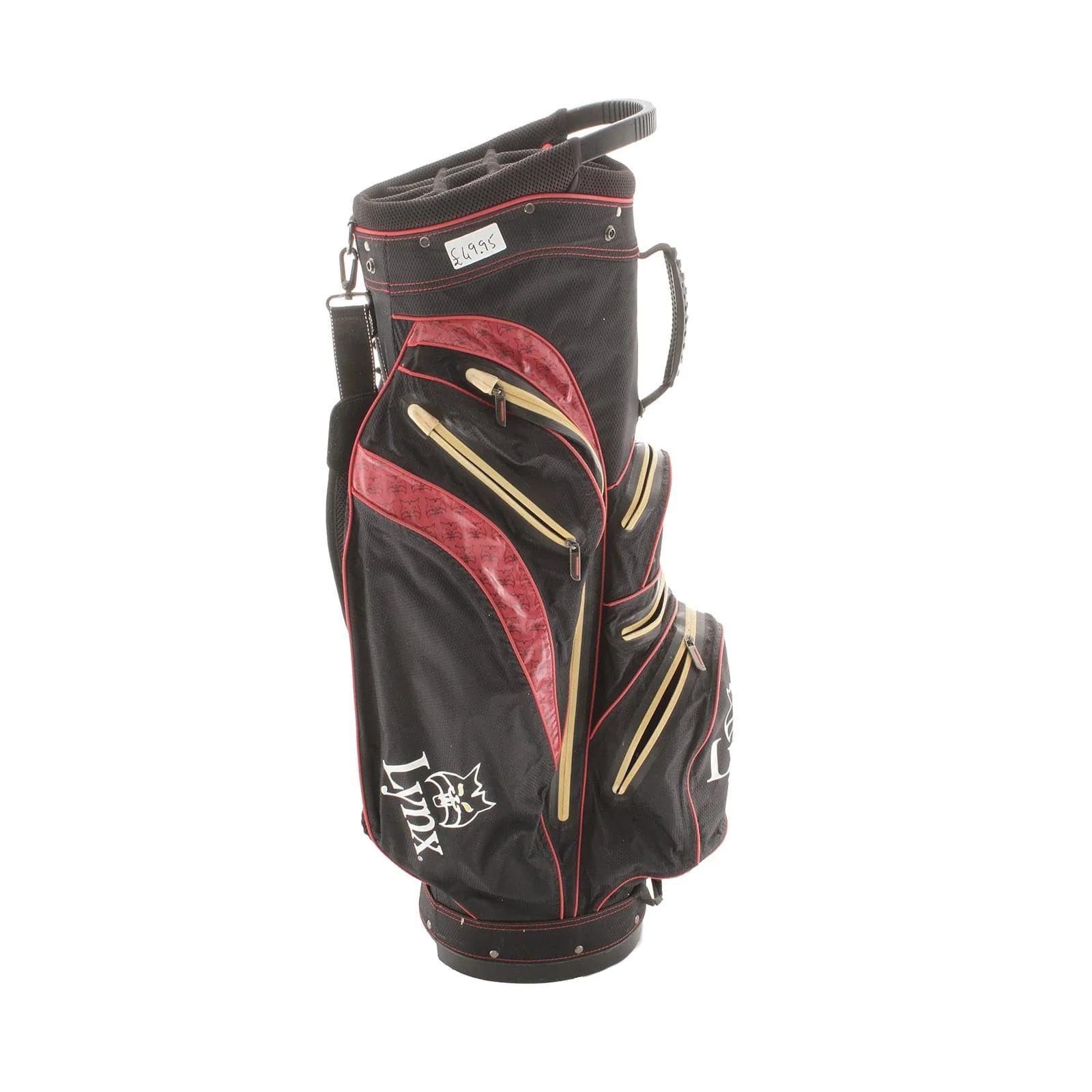 Lynx Cart Bag - Black/Red/Yellow - Image 3