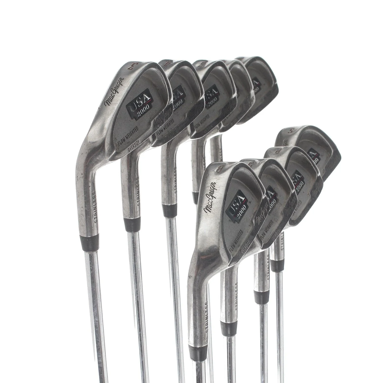 MacGregor USA 2000 Steel Mens Left Hand Irons 3-SW Regular - MacGregor Multiflex - Image 2
