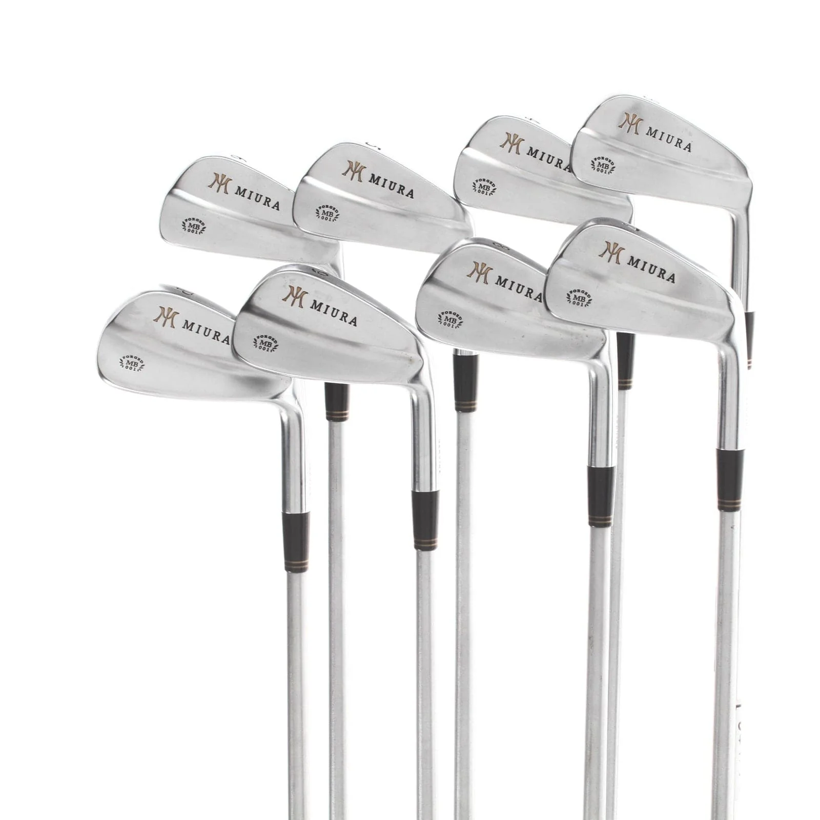 Miura 1 Steel Mens Right Hand Irons 3-PW Stiff - KBS Tour C-Taper 125 S+