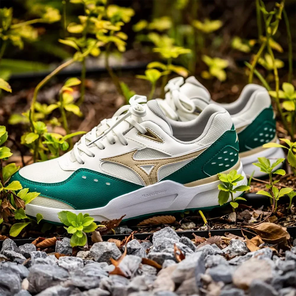 Mizuno Contender GS Spikeless Shoes - Alpine Green/Pale Khaki/Snow White - Image 6