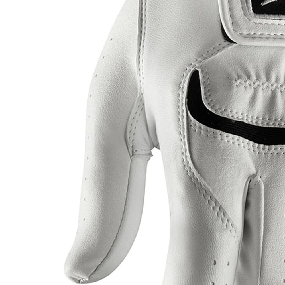 Mizuno Elite Leather Golf Glove - White - 3 Pack - Image 4